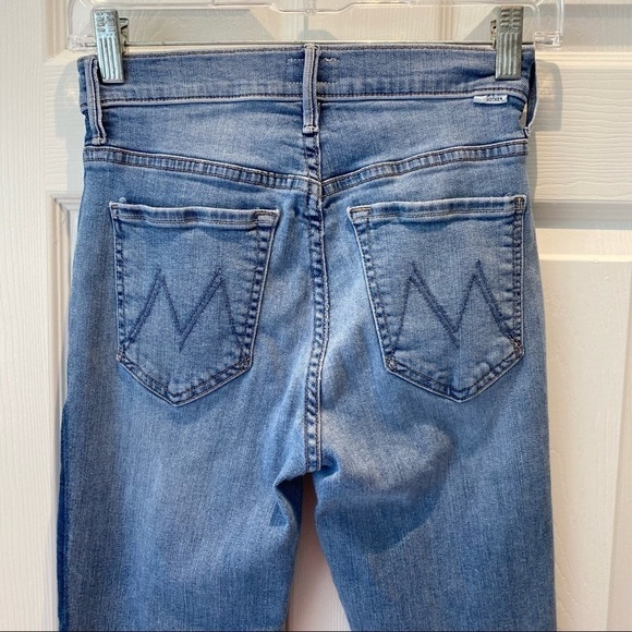 Mother Stunner Zip Ankle Zip Fray Light Kitty Racer size 26 - Picture 5 of 9